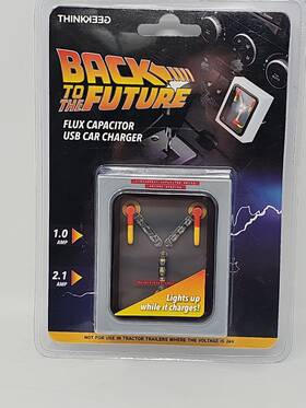 Thinkgeek X00wygl70x Back To The Future Flux Capacitor Usb Car Charger New Sealed