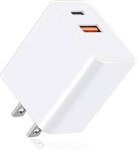 Xsp-20tusac Tkwrm Usb-c Wall Charger Block 20w Fast Speed Charging Box With Micro Plug White