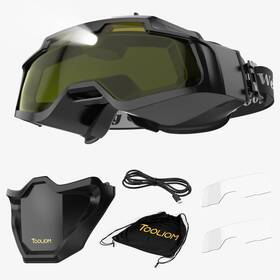 Tl-32-110r Tooliom Auto Darkening Welding Goggles 4 Arc Sensor Eye Protection Safety Gog