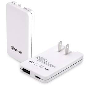 Yltc-355 Top-up Flat Usb Wall Charger 18w Pd Ultra Slim Dual Port Usb-c And Usb-a Fast