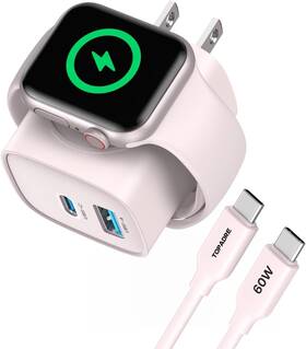Rce-2301acl Topadre Charger For Apple Watch Usb C Block 3-in-1 20w Fast Charging Porta