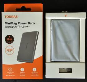 X00pb4003sku Torras - Slim Minimag Wireless Magsafe Power Bank 5000mah Titanium Gray