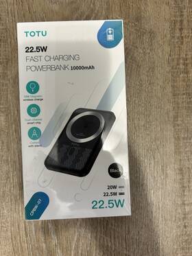 Cpbw-07 Totu 10000mah Power Bank 22.5w Fast Magnetic Wireless Charging Black Cpbw-07-new