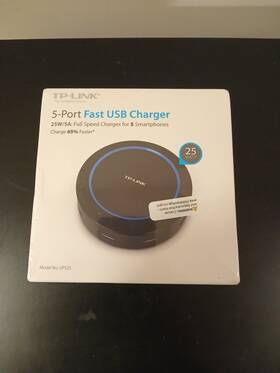 Tp-link 845973094386 5 Port Ultra Fast Usb Charger 25w 5amp Speed Charging For Smart Phones