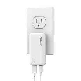 Tre-65 Trebleet Ultra Thin 65w Usb C Charger Foldable For Travel Flat Dual Port With Pd 3.0