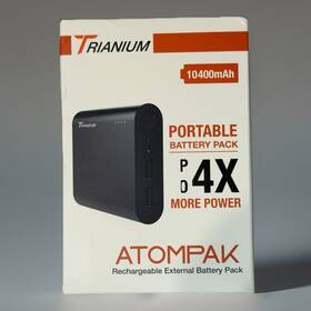 Trianium 600231109574 10400mah Portable Battery Pack - Rechargeable External