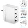 Tsc085w Pisen Usb Travel Adaptor Universal Wall Charger With Plugs For