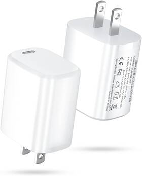 Sm45cl-01 Tskybear 2 Pack Usb C Charger Block 30w Super Fast - White