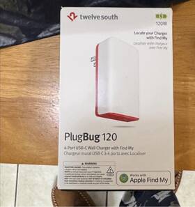 Ts-2444 Twelve South Plugbug 120 4-port Usb-c 120w Wall Charger Find My For Apple