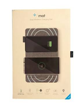 4703k Tylt Bb. Dual Wireless Charging Pad For Iphone Or Android - Qi