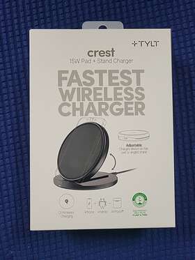 80228315 Tylt Crest 15w Pad Stand Charger - Black