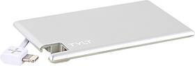 Tylt 843257100969 Slim Boost Portable Power Bank Credit Card Sized Battery Pack Silver