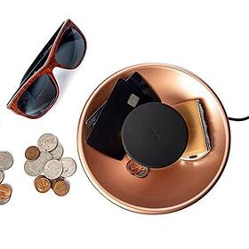 Tylt 843257101539 Bowl Wireless Charging Pad Charges Through Most Cases Holds Your Keys Coin