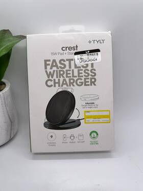 Tylt 849944081016 Crest 15w Convertible Charging Pad And Stand Fastest Wireless Charger - New