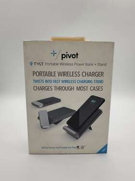 Upp6kldbk2-t Tylt Pivot Portable Wireless Power Bank Stand Made For Iphone And Samsung New