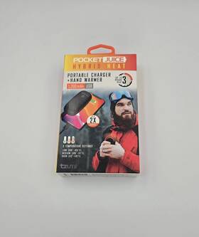 8262 Tzumi Pocket Juice Hybrid Heat Portable Charger Hand Warmer New