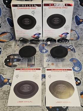 Tzumi 841351156509 2-pack Wireless Charging Pad 5w Qi Enabled Devices Universal Open Box New