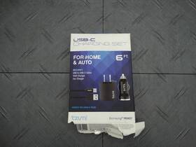 8444 Tzumi 6ft Usb-c Charging Set Wall Charger Car 8444hd
