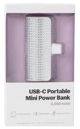U Youse 841856185813 4000 Mah Usb-c Portable Mini Power Bank
