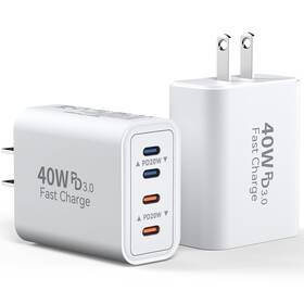 Xhd-1505 Ubearkk Usb C Charger Block 40w 4 Ports Type Fast Phone Charging Cubes