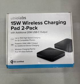 Ubio Labs 810012143837 Ubiolabs 15w Wireless Charging Pads 2-pack / Open Box