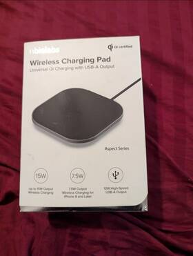 Chg1151sg Ubiolabs Awc1092/chg1151sg Black Usb 15-watt Wireless Cellphone With Charging Pa