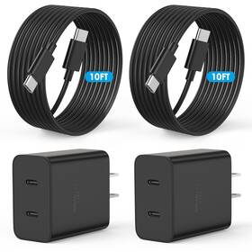 Xhd-pd45w2c Uccrie Type C Charger Fast Charging 2pack 45w Dual Usb Port Samsung Cha... Ship