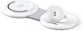 W203 Ucomx 774816989414 2 In 1 Nano Mini Magnetic Wireless Charger For Iphone Iwatch Airpods White