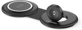 W203-b Ucomx Nano Mini Magnetic 2 In 1 Wireless Charger - Black Scratch And Dent