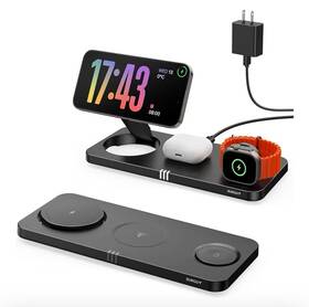 B0ddpchvmg Ueq 3-in-1 Magsafe Wireless Charging Station For Iphone Apple Watch Airpods