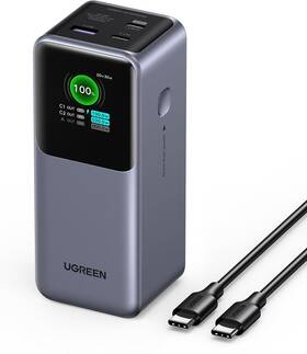 35524 Ugreen Nexode Power Bank 20000mah 130w Portable Charger 72wh Pd Fast Black