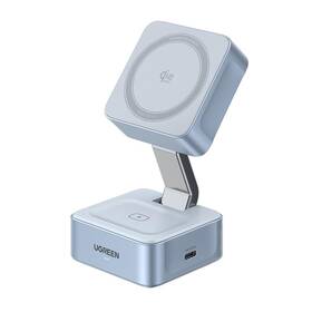 55960 Ugreen Qi2 25w Magflow Wireless Charger Magsafe Charging Station Silver