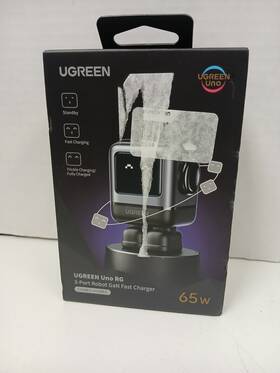 Ugreen 941876215706 Uno Rg 3-port Robot Gan 65w Wall Charger With Usb-a And Usb-c
