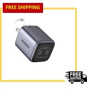 Cd294 Ugreen Nexode 45w Gan 2 Port Foldable Pps Wall Charger For Laptop And Phone