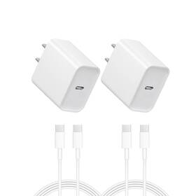 Ofs-999 Ugreen I Phone 17/16/15 Fast Charger 2 Pack Type C Wall 4ft C-c White