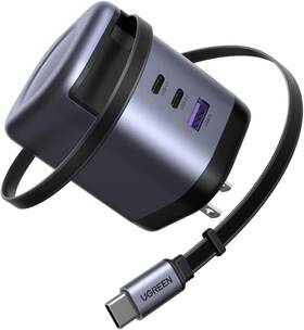100w Ugreen X606 Nexode Gan Usb C Retractable Charge Built-in Cable 3-port Nib Sealed
