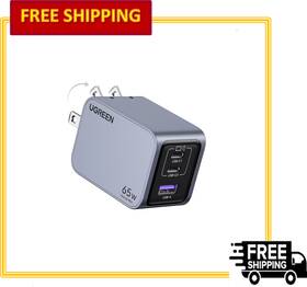 X755 Ugreen Nexode Pro 65w Gan 3-port Compact Foldable Pps Fast Wall Charger