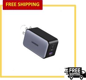 100w Ugreen X756 Nexode X Gan 3-port Usb C Pps Fast Wall Charger Foldable Compact