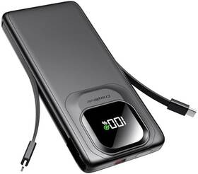 Pb100 Unbraded Portable Power Bank 10000mah With Built-in Type C Cables