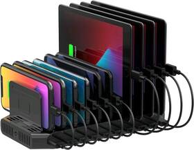 Unitek 744759704894 10 Port Usb Fast Charging Station 1 Qc 3.0 No Power Cord