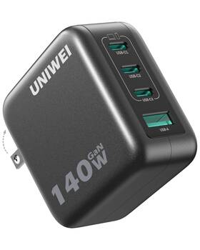 A1631 Uniwei Laptop Charger 140w Max Usb C 4-port Multi-device Fast Charging Ad