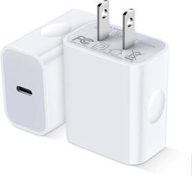 Pt-wc-34 Uorme Usb C Samsung S24 Fe Fast Charging Block For Galaxy S23 2 Pack White