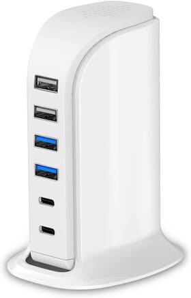 Upoy 313027117140 Usb Charger Charging Station For Multiple Devices 45w Fast Block