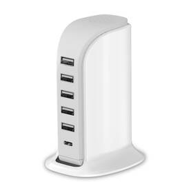 Upoy 798787517780 Charging Station For Multiple Devices 40w Wall Charger Block 5 Usb Ports