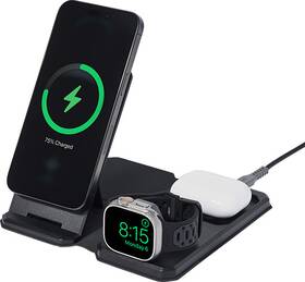 Urban Armor Gear 849944091299 Uag 3-in-1 Travel/desktop Wireless Charger Case Black
