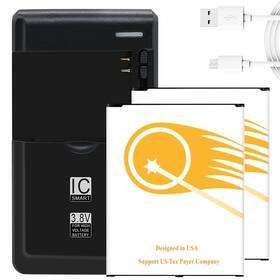 Sgh-m819n Urs2go Excellent 2x 5090mah Battery Charger Micro Usb Cable F Samsung Galaxy Mega M819n