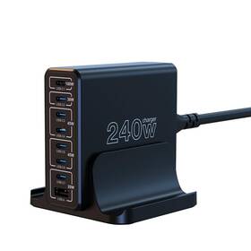 Bk-107d Urvns 240w Usb C Charger 8-ports Compact Gan Pd 100w Pps 45w Qc20w Multiport Fast