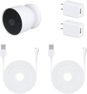 Wn216 Us 2pack Power Adapter Compatible With Google Nest Cam Outdoor Or Indoor Battery