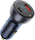 Vckx65c0g Usb C Car Charger Adapter Baseus 65w Pps Qc Pd 3.0 Super Fast And Metal Lapto
