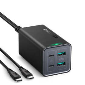 Rp-pc146 Usb C Charger 120w 4-port Desktop Charging Station 2 Ports New